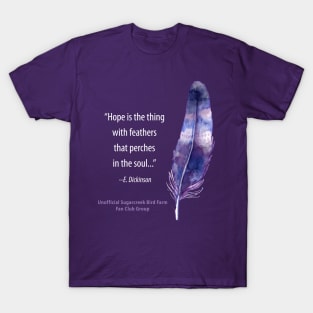 purple feather quote T-Shirt